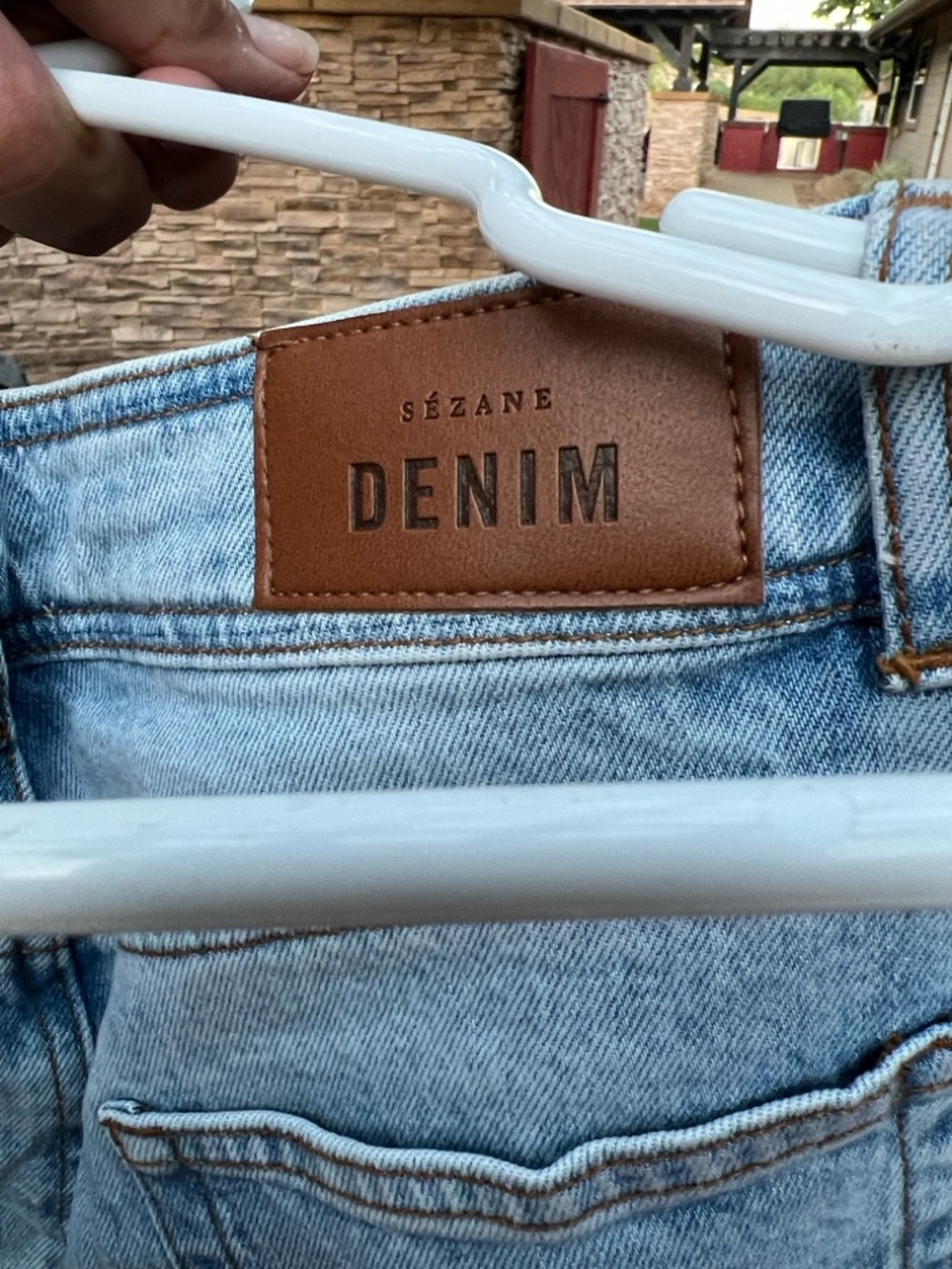 Sezane Light Wash Wide-Leg Jeans - Picture 6 of 12